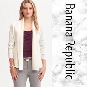 Banana Republic linen/cotton open cardi sz…